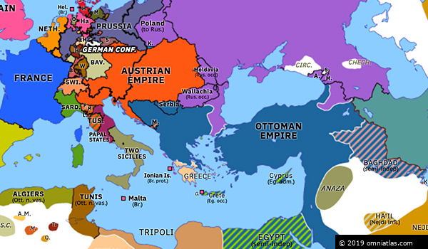 Европа 13. Russo-Turkish Wars Map. Карта мира 1829-1830. Ottomans Russia in 1828 Map. Русь и Франция.