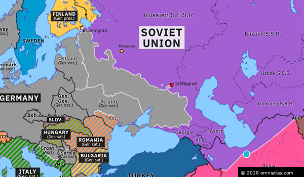 Stalingrad Russia Map