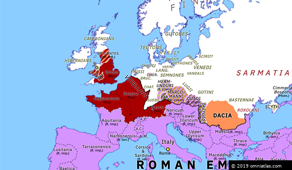 Year of the Four Emperors: Galba | Historical Atlas of Europe (14 ...