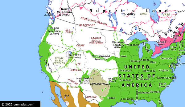 Opening up the West | Historical Atlas of North America (14 October ...