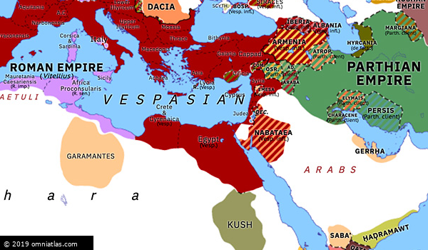 Year of Four Emperors | Historical Atlas of Northern Africa (20 ...