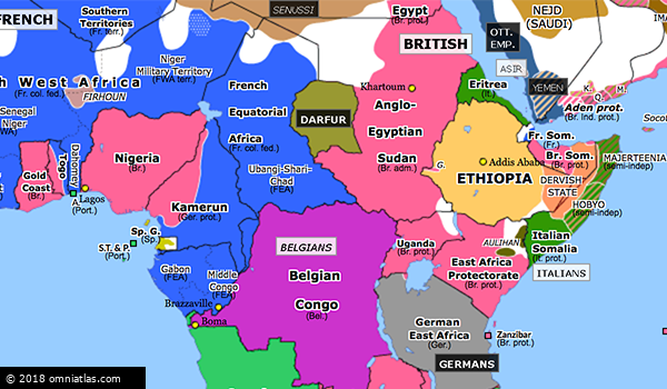 Senussi and Darfur Campaigns | Historical Atlas of Sub-Saharan Africa ...