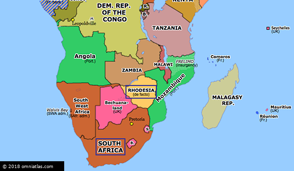 Rhodesia Crisis Historical Atlas Of Sub Saharan Africa 11 November